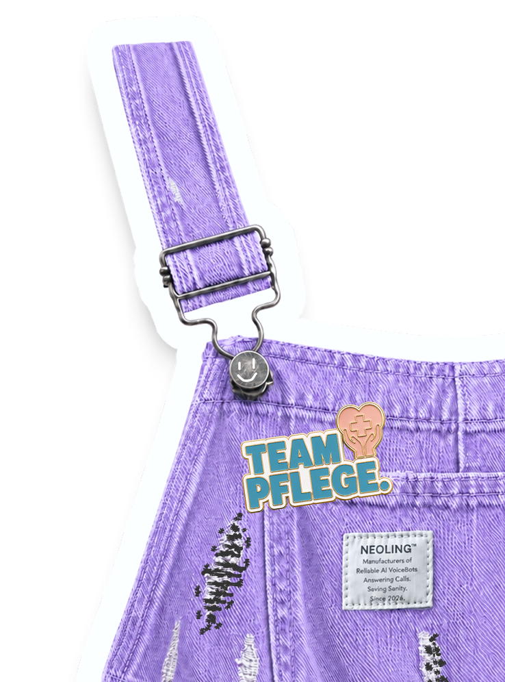 Neoling-Latzhose mit Team-Pflege-Pin